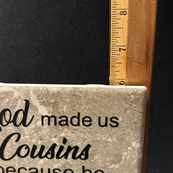 Stone Like Sentiment Plaque on Cousins - Picture 2 of 4